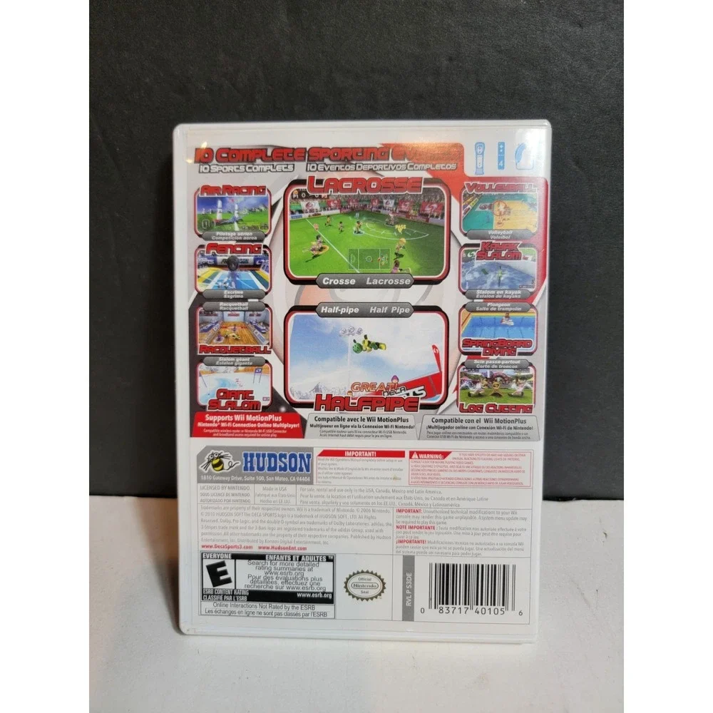 Deca Sports 3 - Nintendo Wii Game Tested Works